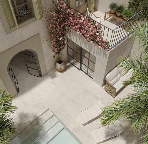Plantation Sand Vintage Pattern Textured Porcelain Outdoor Paving Tile 500x1000x20mm