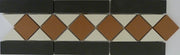 Port Orange black & red victorian style tile 285x93mm - view 2