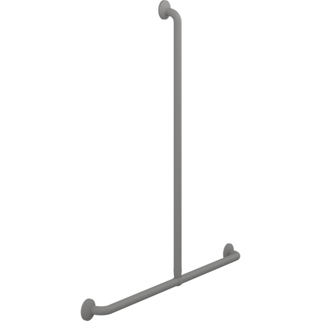 Pressalit Plus Handrail & Shower Combination, 1000 x 1090mm, Anthracite (RT144112)