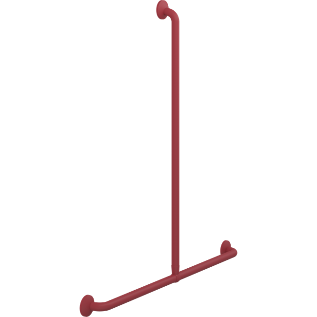 Pressalit Plus Handrail & Shower Combination, 1000 x 1090mm, Red (RT144035)