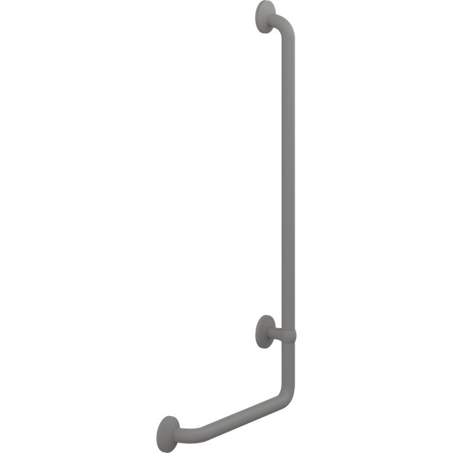 Pressalit Plus Angle Handrail 90°, Right Hand, 400 x 900mm, Anthracite (RT118112)