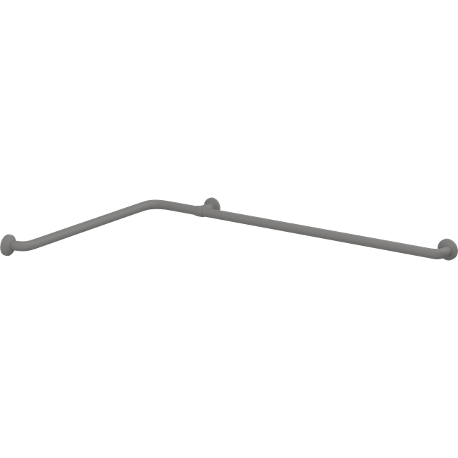 Pressalit Plus Corner Combination Handrail, 762 x 1200mm, Anthracite (RT128112)