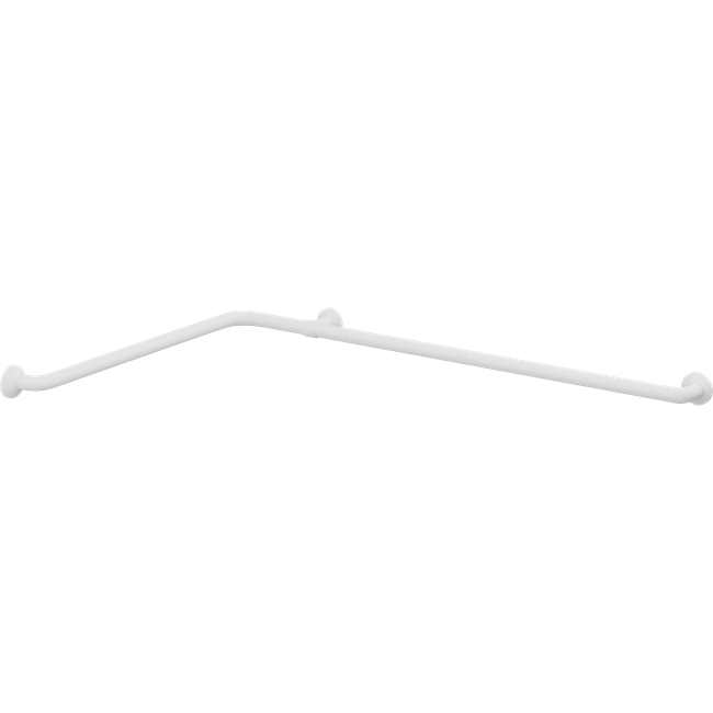 Pressalit Plus Corner Combination Handrail, 762 x 1200mm, White (RT128000)