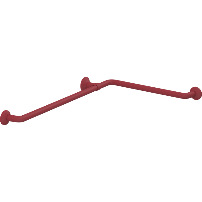 Pressalit Plus Corner Combination Handrail, 762 x 475mm, Red (RT124035)