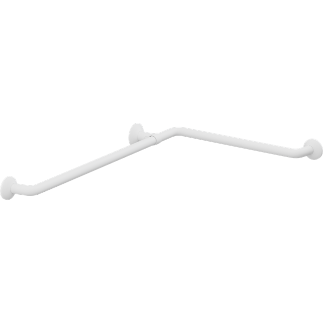 Pressalit Plus Corner Combination Handrail, 762 x 475mm, White (RT124000)