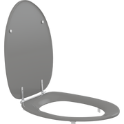 Pressalit Dania Toilet Seat With Cover Anthracite Grey R37112 - product view