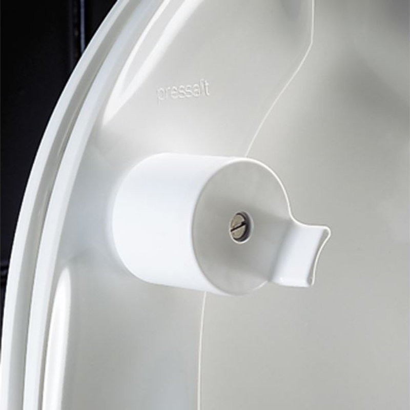 Pressalit Dania Toilet Seat Without Cover, 50mm Raised, White (R23000)