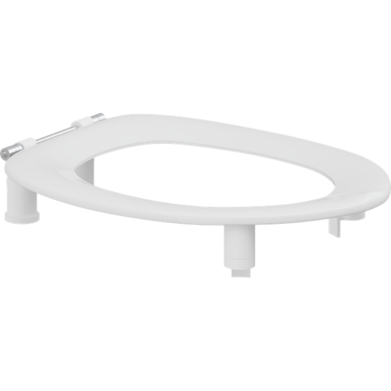 Pressalit Dania Toilet Seat Without Cover, 50mm Raised, White (R23000)