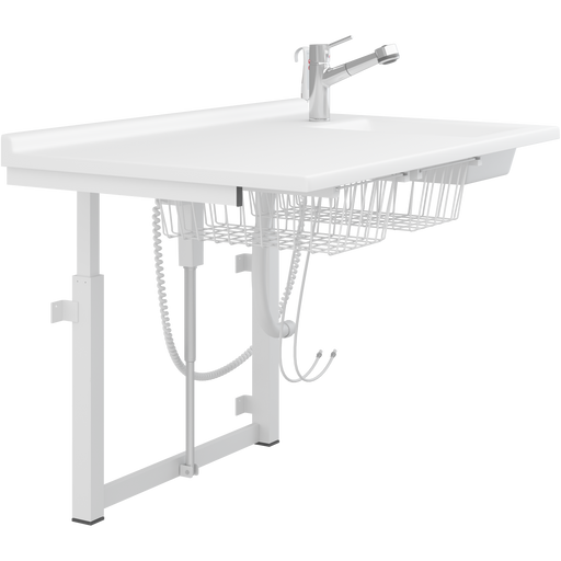 Pressalit Daycare Changing Table, Electric, 800 × 1400mm, with Sink & Pull-Out Spout Mixer Tap (R8732000)