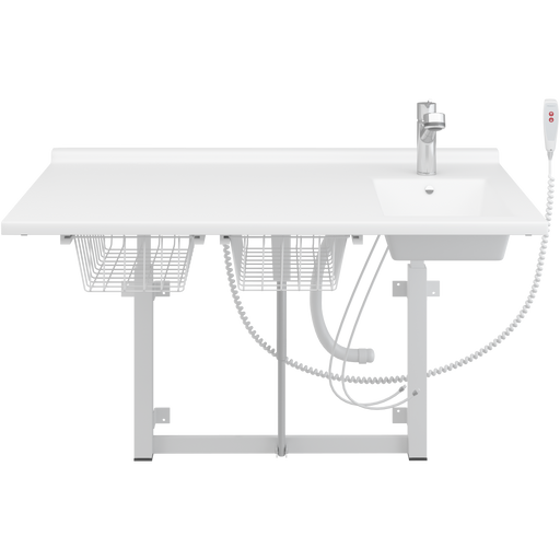 Pressalit Daycare Changing Table, Electric, 800 × 1400mm, with Sink & Pull-Out Spout Mixer Tap (R8732000)