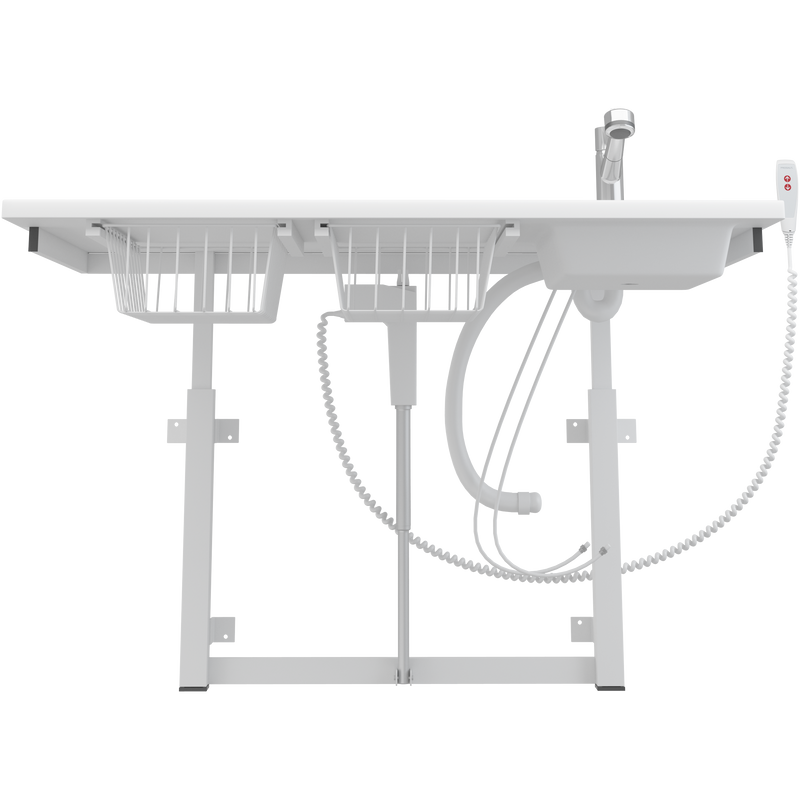 Pressalit Daycare Changing Table, Electric, 800 × 1400mm, with Sink & Pull-Out Spout Mixer Tap (R8732000)