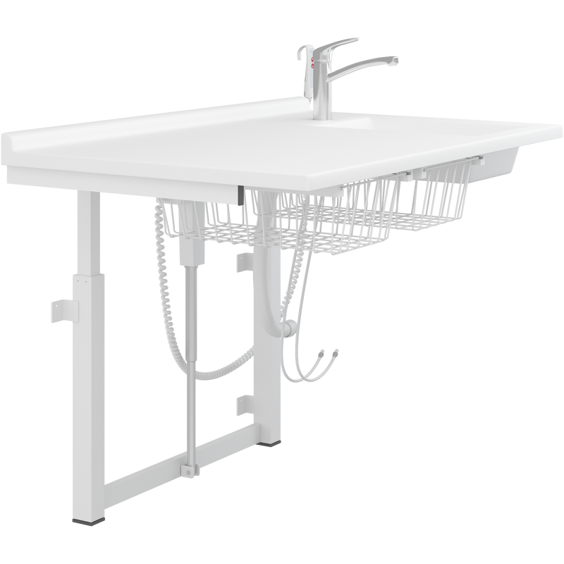 Pressalit Daycare Changing Table, Electric, 800 × 1400mm, with Sink & Standard Mixer Tap (R8734000)