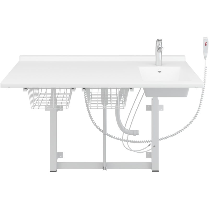Pressalit Daycare Changing Table, Electric, 800 × 1400mm, with Sink & Standard Mixer Tap (R8734000)