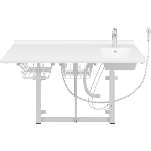 Pressalit Daycare Changing Table, Electric, 800 × 1400mm, with Sink & Standard Mixer Tap (R8734000)