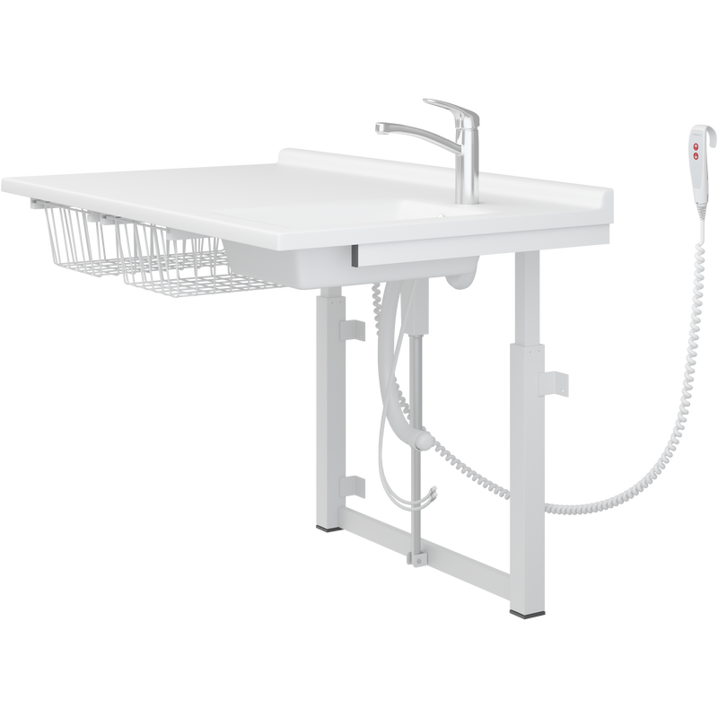 Pressalit Daycare Changing Table, Electric, 800 × 1400mm, with Sink & Standard Mixer Tap (R8734000)