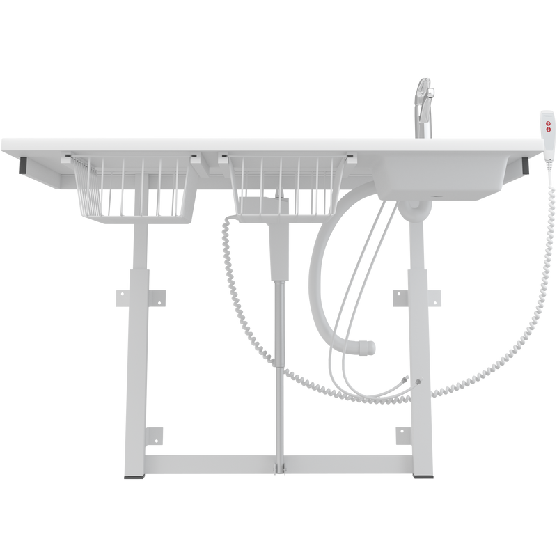 Pressalit Daycare Changing Table, Electric, 800 × 1400mm, with Sink & Standard Mixer Tap (R8734000)