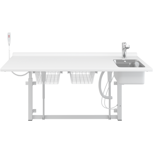 Pressalit Daycare Changing Table, Electric, 800 × 1800mm, with Sink & Pull-Out Spout Mixer Tap (R8733000)