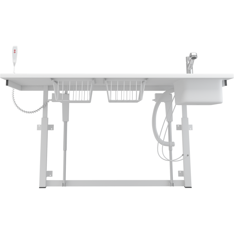 Pressalit Daycare Changing Table, Electric, 800 × 1800mm, with Sink & Pull-Out Spout Mixer Tap (R8733000)