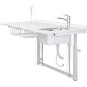 Pressalit Daycare Changing Table, Electric, 800 × 1800mm, with Sink & Standard Mixer Tap (R8735000)