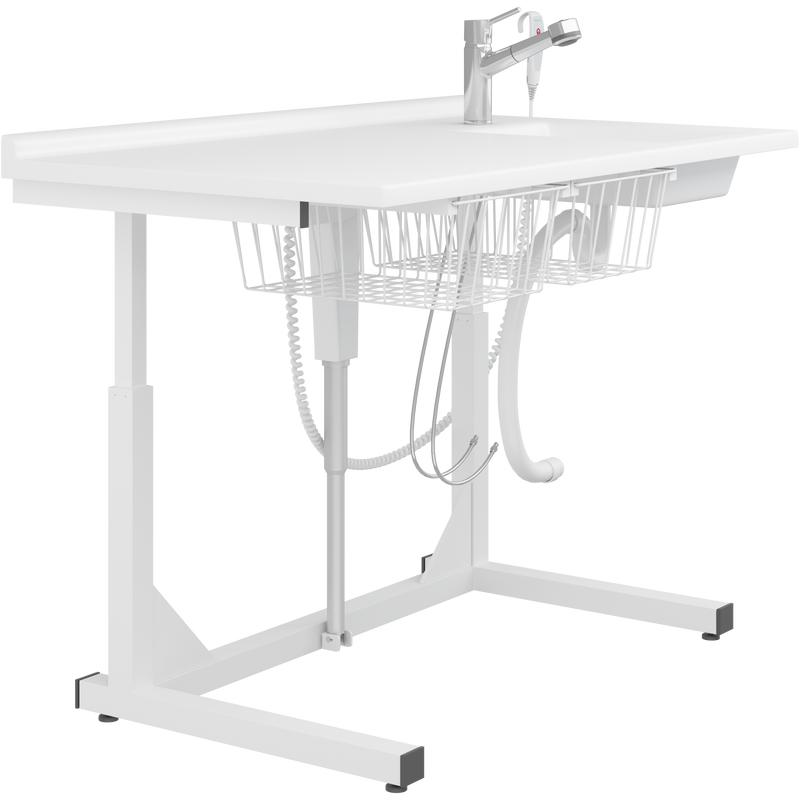Pressalit Daycare Changing Table, Freestanding, 800 × 1400mm, with Sink & Pull-Out Mixer Tap (R8652000)