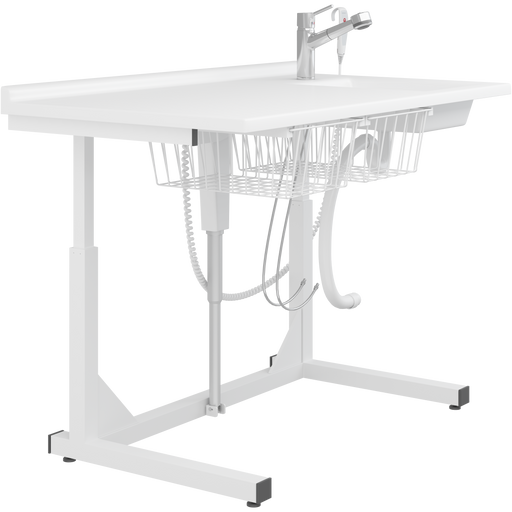 Pressalit Daycare Changing Table, Freestanding, 800 × 1400mm, with Sink & Pull-Out Mixer Tap (R8652000)