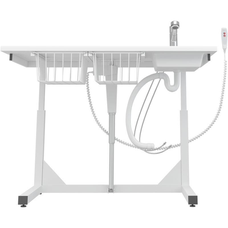 Pressalit Daycare Changing Table, Freestanding, 800 × 1400mm, with Sink & Pull-Out Mixer Tap (R8652000)