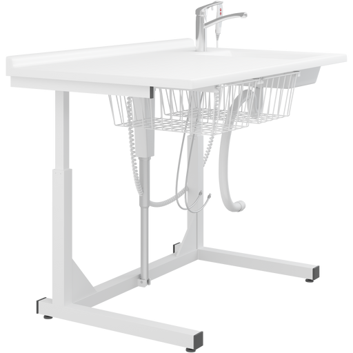 Pressalit Daycare Changing Table, Freestanding, 800 × 1400mm, with Sink & Standard Mixer Tap (R8654000)