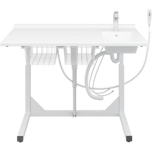 Pressalit Daycare Changing Table, Freestanding, 800 × 1400mm, with Sink & Standard Mixer Tap (R8654000)