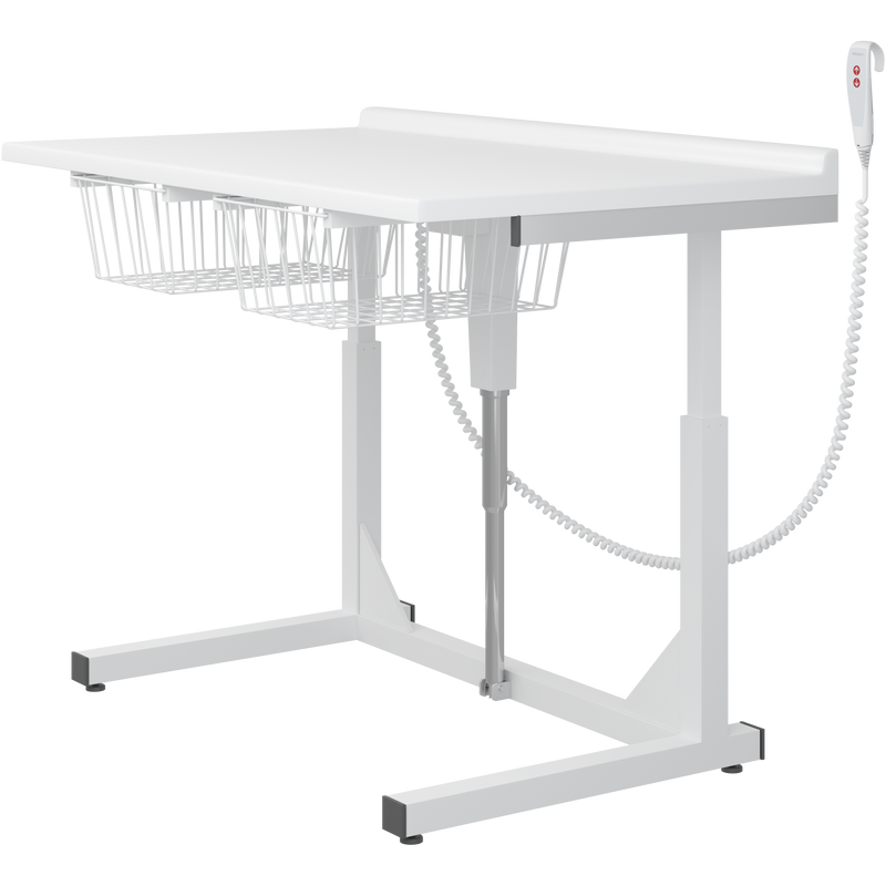 Pressalit Daycare Changing Table, Freestanding, 800 × 1400mm, with 2 Wire Baskets (R8642000)