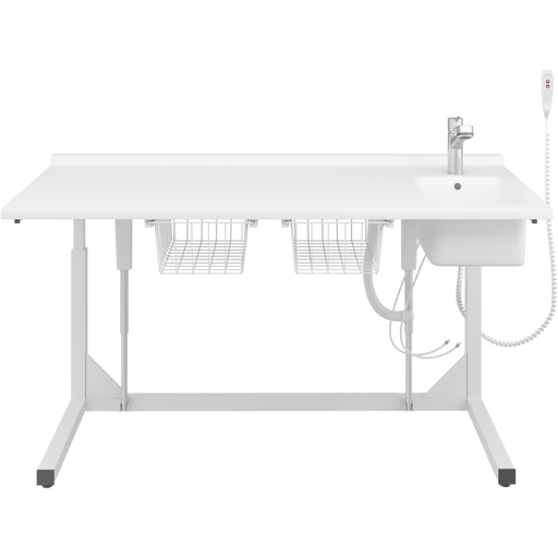 Pressalit Daycare Changing Table, Freestanding, 800 × 1800mm, with Sink & Pull-Out Mixer Tap (R8653000)