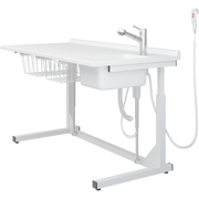 Pressalit Daycare Changing Table, Freestanding, 800 × 1800mm, with Sink & Pull-Out Mixer Tap (R8653000)