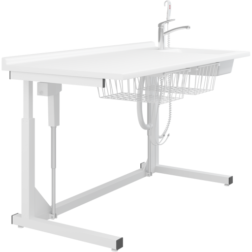 Pressalit Daycare Changing Table, Freestanding, 800 × 1800mm, with Sink & Standard Mixer Tap (R8655000)