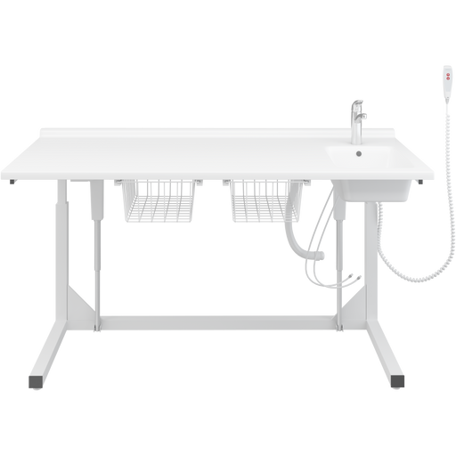Pressalit Daycare Changing Table, Freestanding, 800 × 1800mm, with Sink & Standard Mixer Tap (R8655000)
