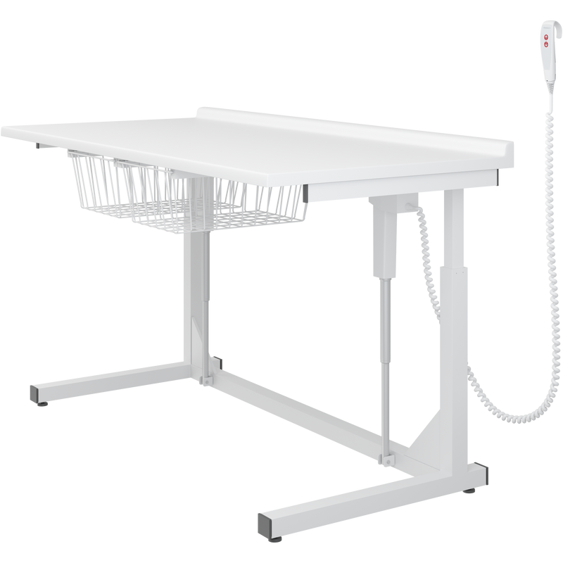 Pressalit Daycare Changing Table, Freestanding, 800 × 1800mm, with 2 Wire Baskets (R8643000)