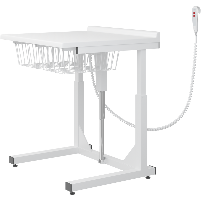 Pressalit Daycare Changing Table, Freestanding, 800 × 900mm, with 2 Wire Baskets (R8641000)