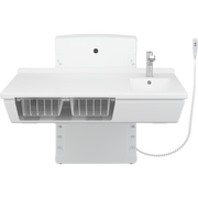 Pressalit Daycare Changing Table, Wall-Mounted Low-Start, 800 × 1400mm, with Sink & Pull-Out Mixer Tap (R8682000)