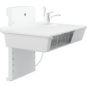 Pressalit Daycare Changing Table, Wall-Mounted Low-Start, 800 × 1400mm, with Sink & Standard Mixer Tap (R8684000)