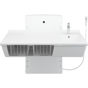 Pressalit Daycare Changing Table, Wall-Mounted Low-Start, 800 × 1400mm, with Sink & Standard Mixer Tap (R8684000)