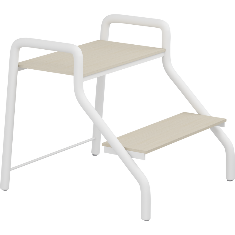 Pressalit Daycare Stepladder, 2 Steps, 505mm Wide, White (R8709000)