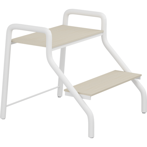 Pressalit Daycare Stepladder, 2 Steps, 505mm Wide, White (R8709000)