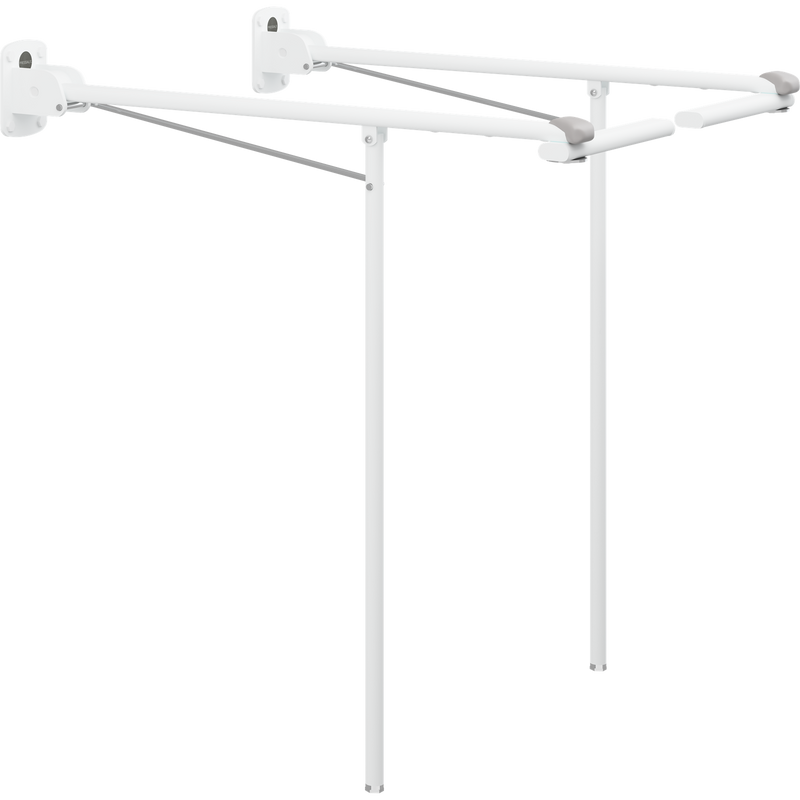 Pressalit Front Rails for VALUE Support Arms, Set of 2, White (R1152000)