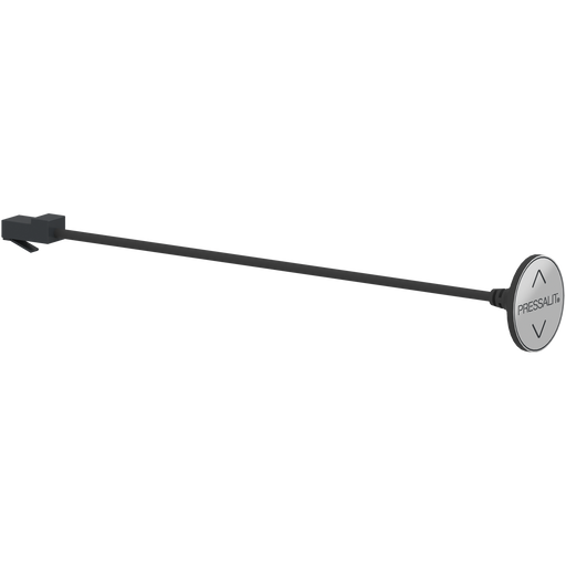 Pressalit INDIVO Fascia Switch, Circular, Silver, for Wall Cupboard Lift (RK1355)