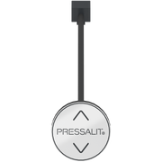 Pressalit INDIVO Fascia Switch, Circular, Silver, for Wall Cupboard Lift (RK1355)