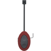 Pressalit INDIVO Fascia Switch, Oval, Red, for Wall Cupboard Lift (RK1055)