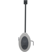 Pressalit INDIVO Fascia Switch, Oval, Silver, for Worktop Lift (RK1054)
