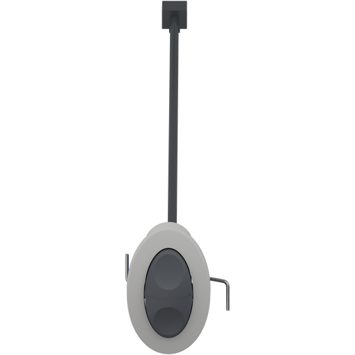 Pressalit INDIVO Fascia Switch, Oval, Silver, for Worktop Lift (RK1054)