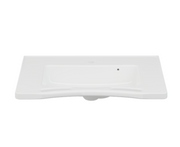Pressalit Matrix Medium Vanity Wash Basin, 780 × 550 × 165mm, with Handrails, White (R2120000)