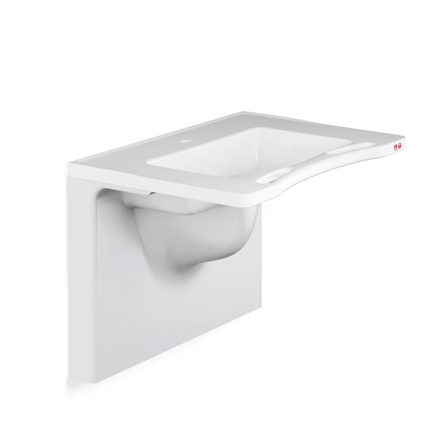 Pressalit Matrix Medium Vanity Wash Basin, 780 × 545 × 141mm, No Overflow, White (R2123000)