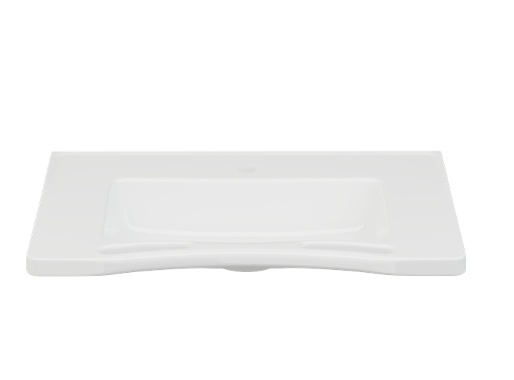 Pressalit Matrix Medium Vanity Wash Basin, 780 × 545 × 141mm, with Handrails, White (R2121000)