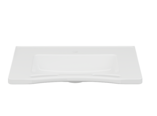 Pressalit Matrix Medium Vanity Wash Basin, 780 × 545 × 141mm, with Handrails, White (R2121000)
